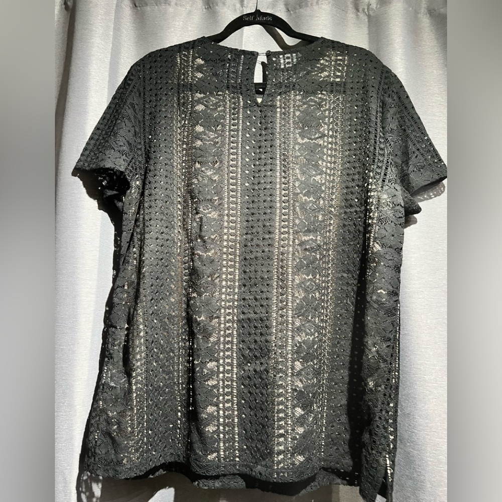 Banana Republic Black Lace Top